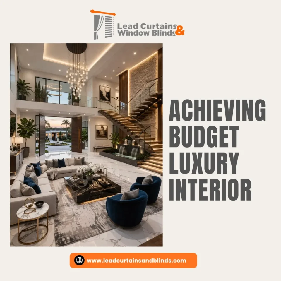 Achieving budget luxury interior